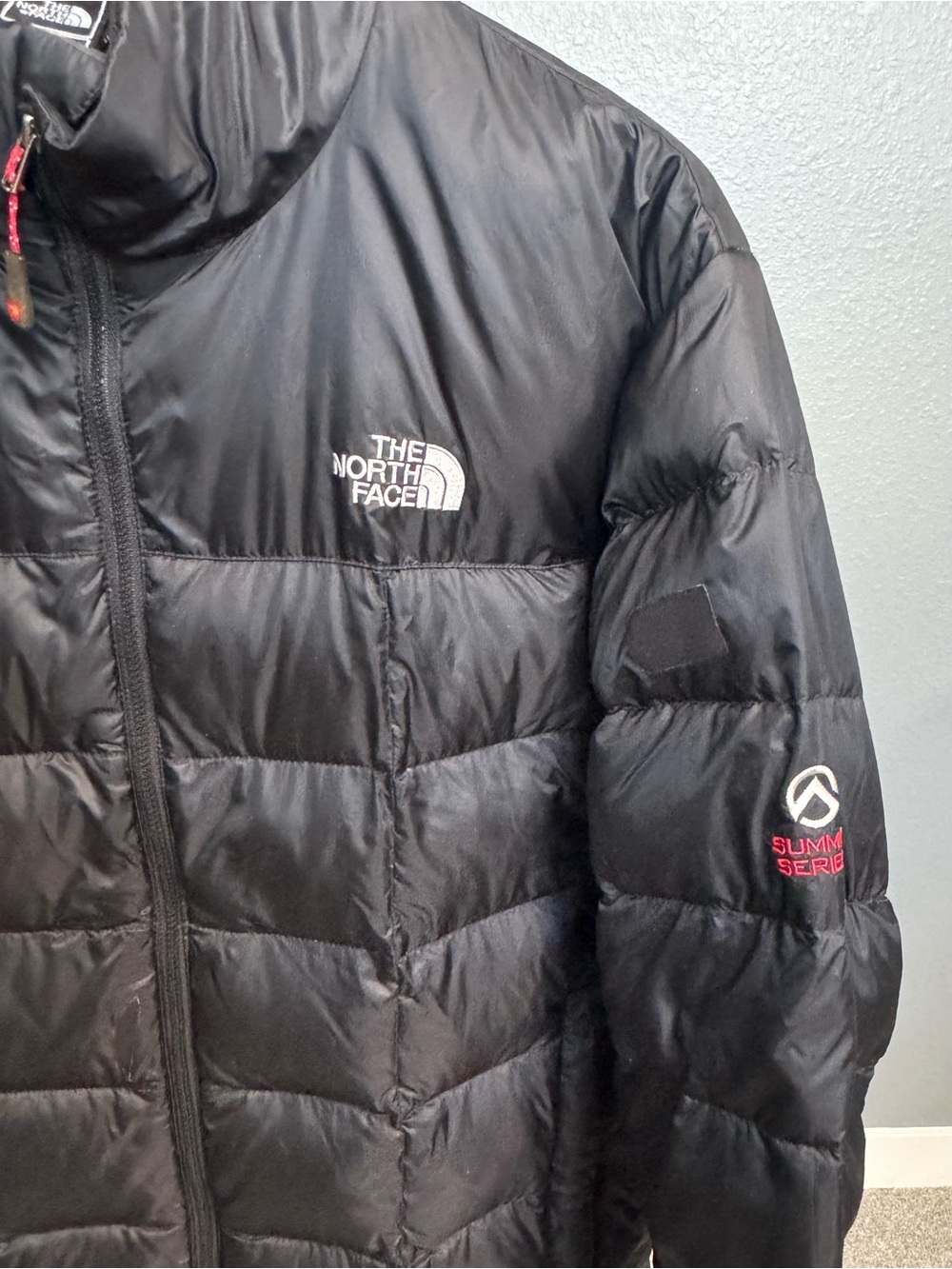 Vtg The North Face Men's Summit Series Thunder Down Jacket 800 Size L in Black - Picture 11 of 11
